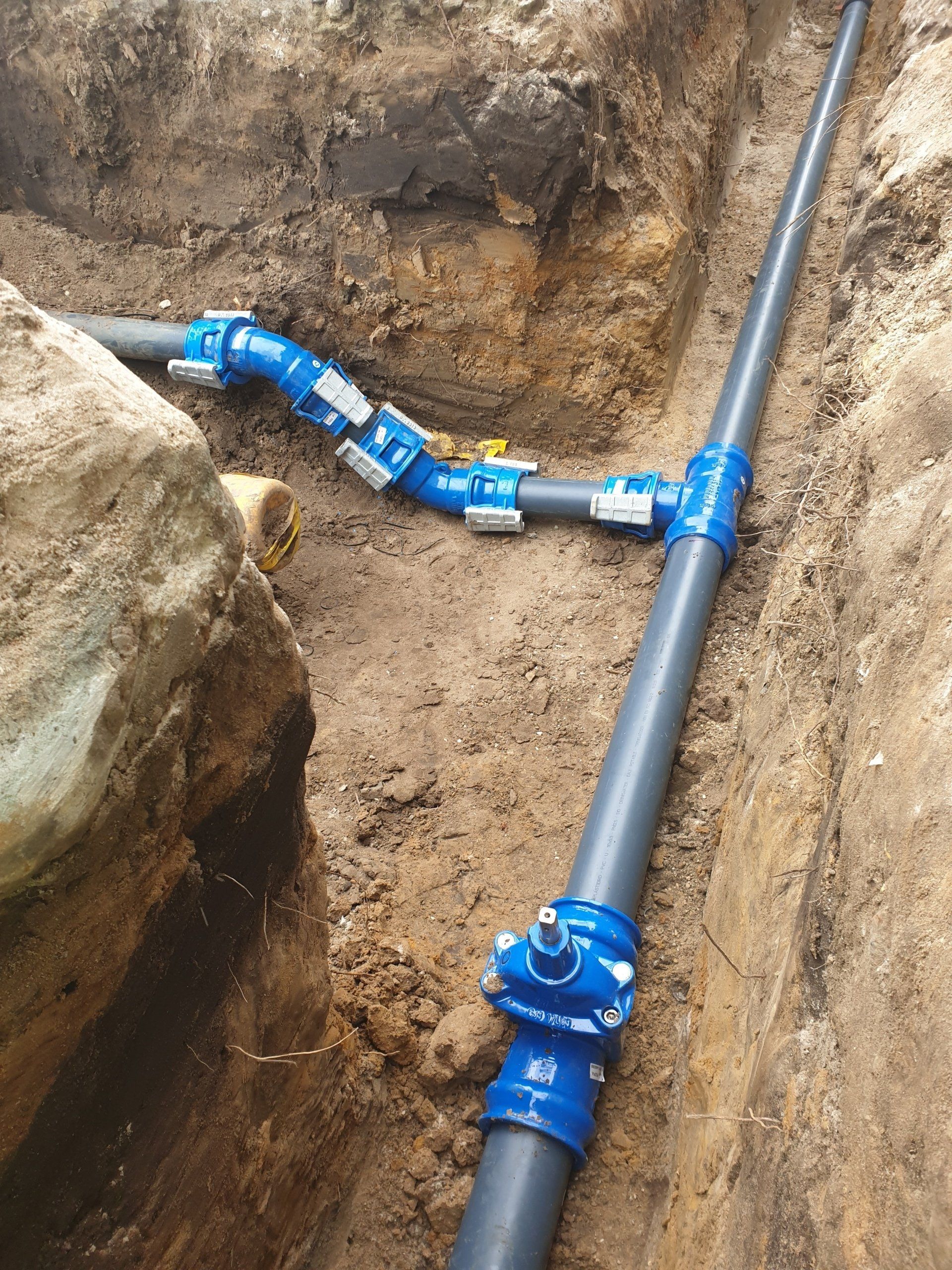 installatie waterleidingen