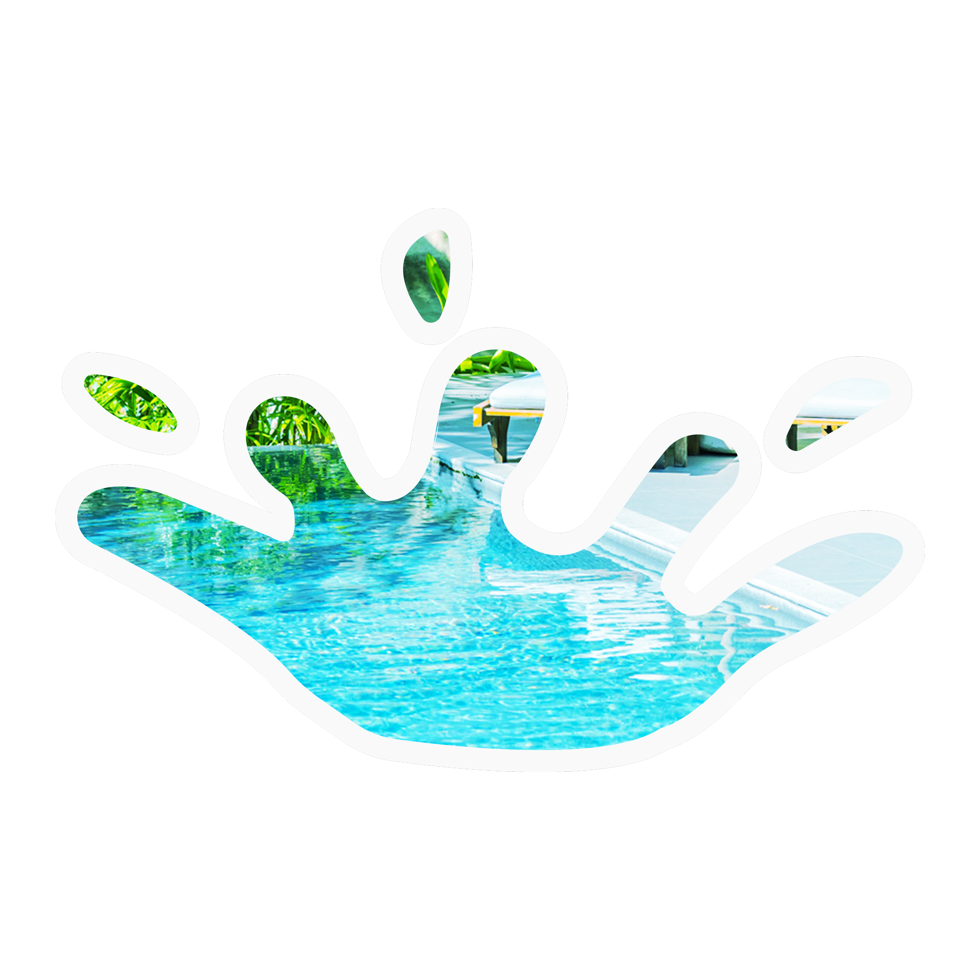 Forme dynamique intégrant une vue de piscine