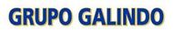 Logotipo: “GRUPO GALINDO” en letras azul oscuro con sombra amarillo claro.