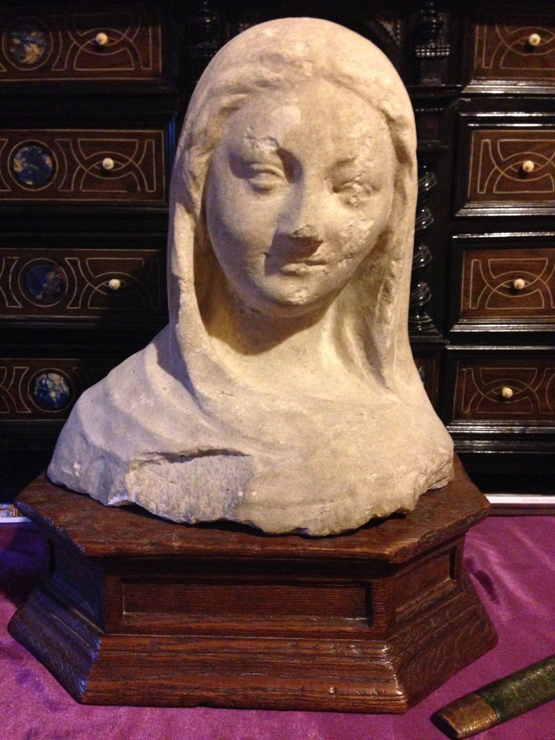 Sculpture haute époque buste femme