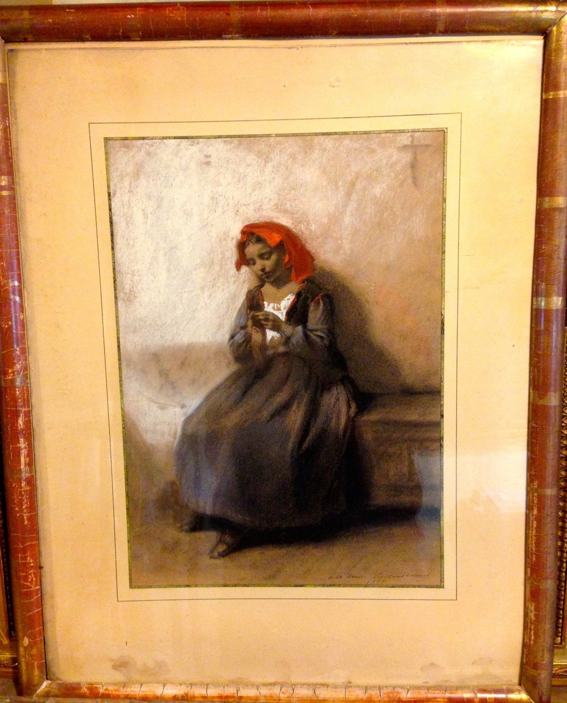 Miniature ancienne femme