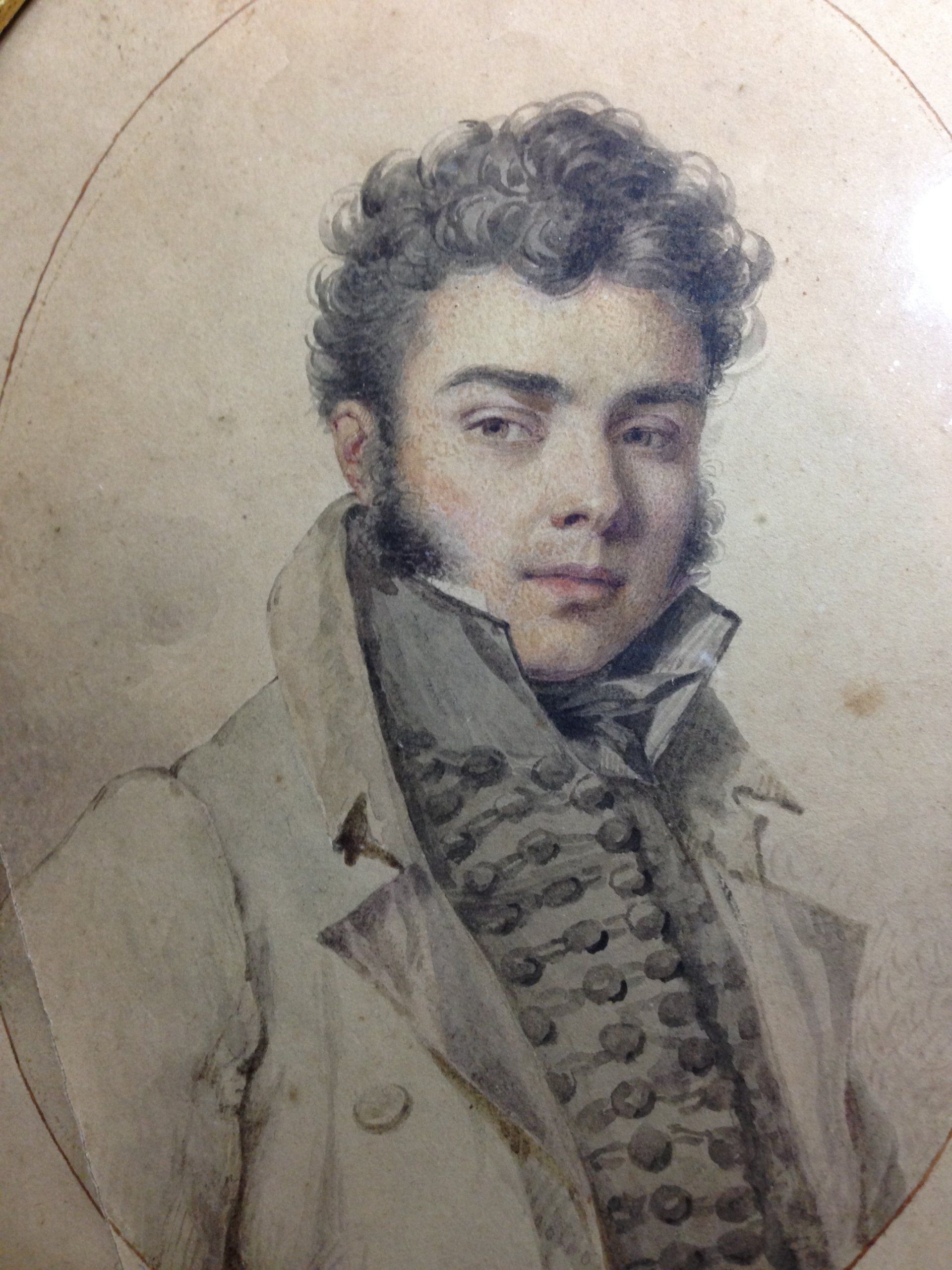 Miniature ancienne homme