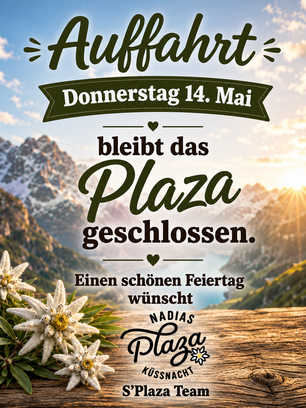 Ein schwarz-weißes Logo für Nadias Plaza Kissnacht mit einer Blume.