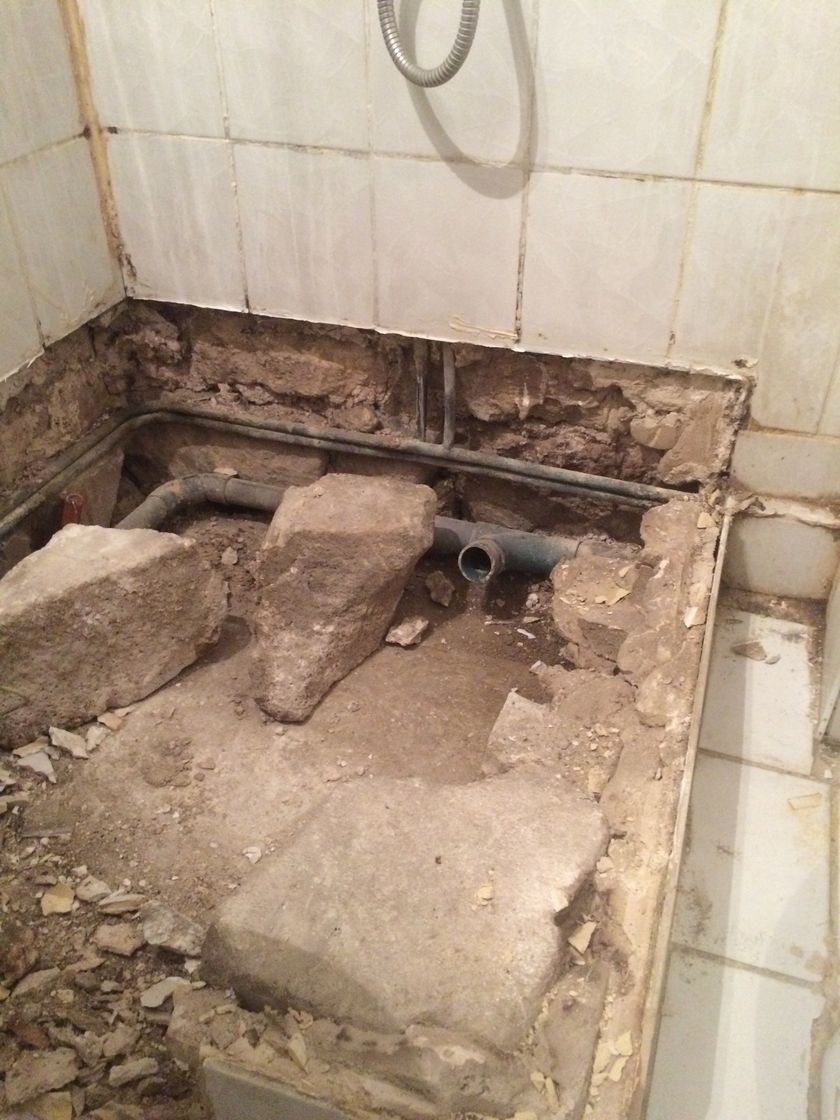 Évacuation de douche.
