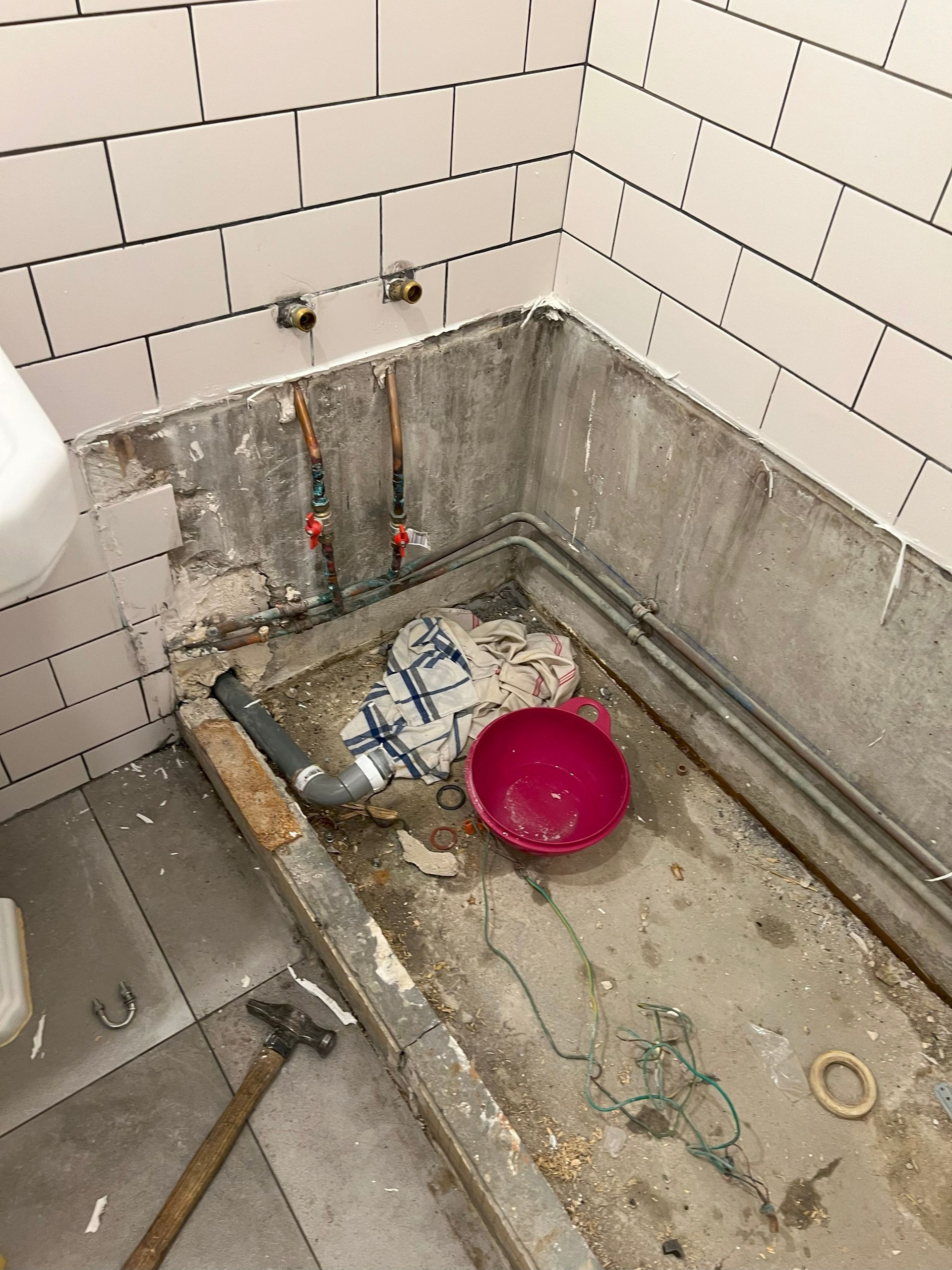 baignoire avant travaux