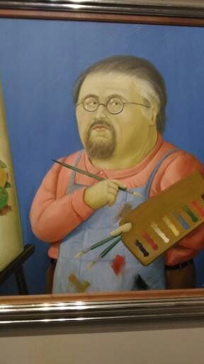 Aix Botéro autoportrait