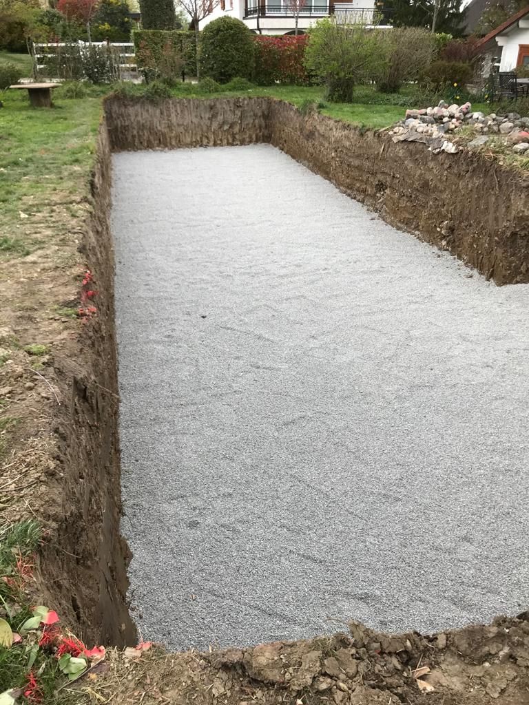 Photo de terrassement de piscine