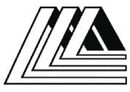 Abstraktes Logo in Schwarz-Weiß: sich überlappende, eckige Buchstabenformen „A“.