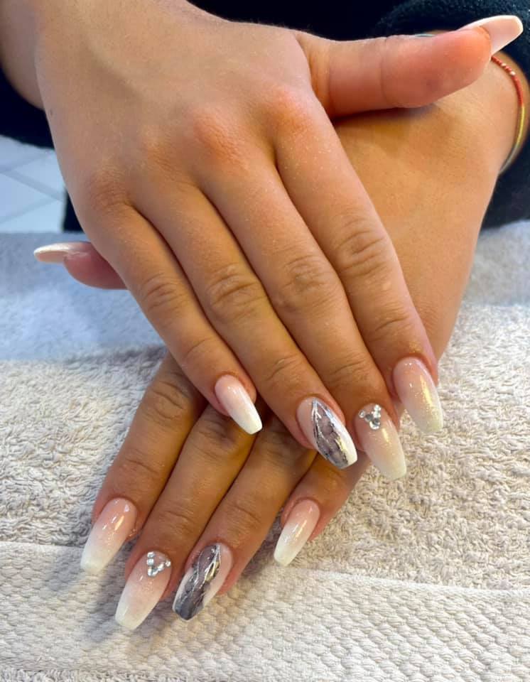 décoration babyboomer strass gris