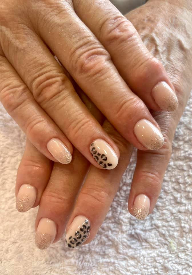 décoration ongle leopard