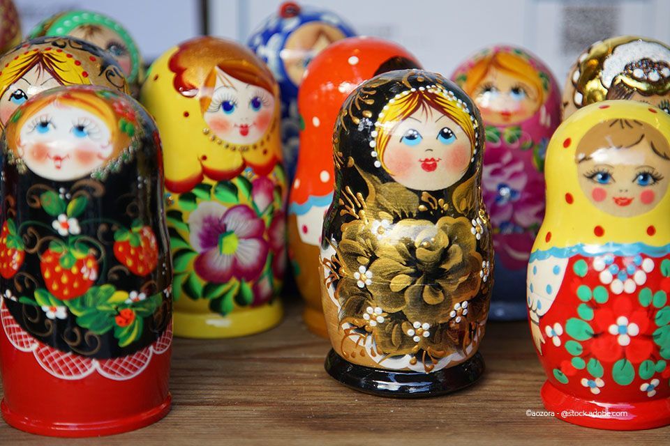 Matrjoschka Figuren aus Russland