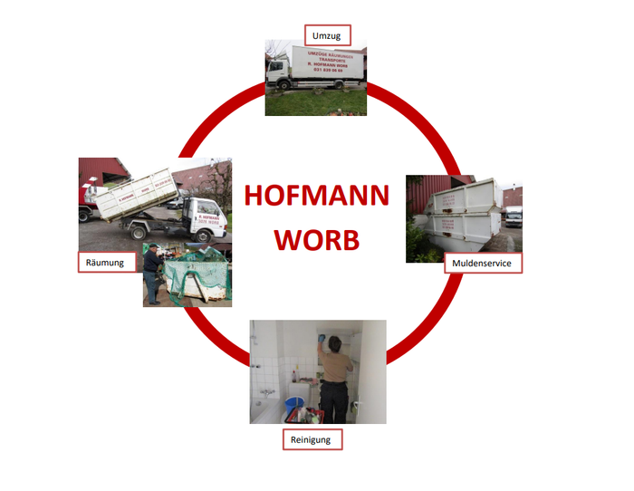Komplettservice von Hofmann Umzüge: Umzug, Räumung, Reinigung, Muldenservice