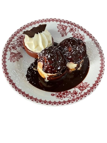 Assiette gourmande Duo de profiteroles