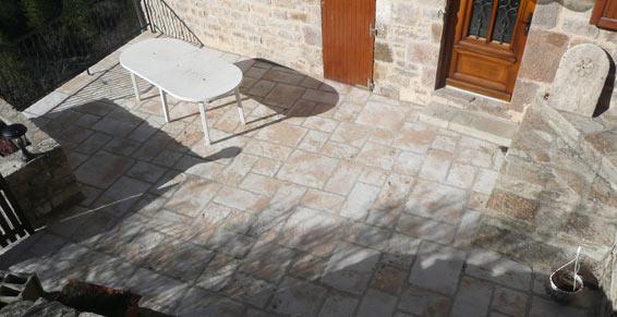 Remise en état de pavage cour intérieure