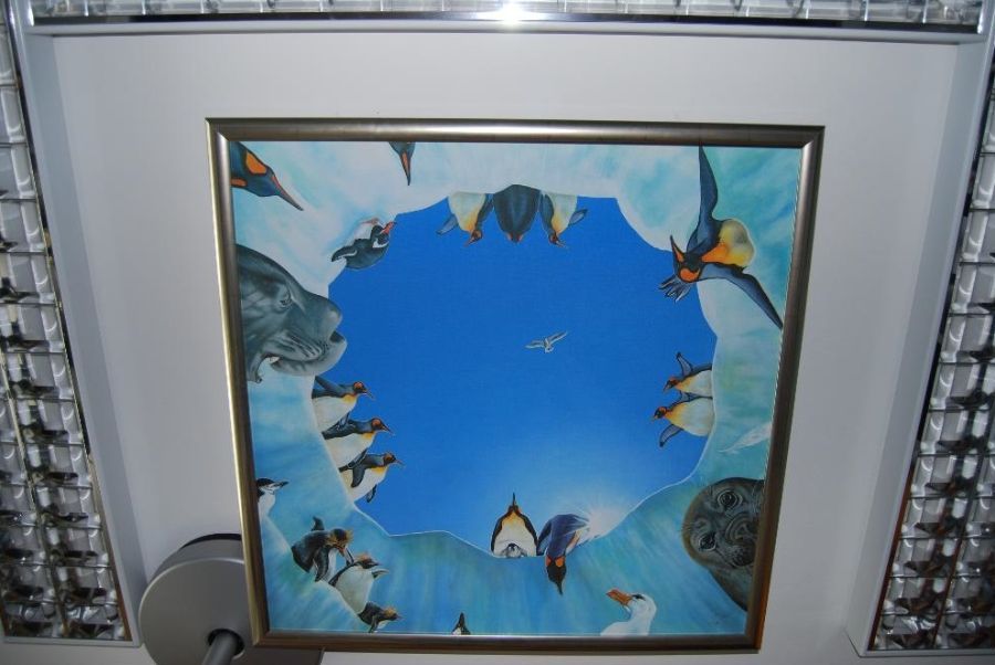 Pinguingemälde in der Praxis Hein