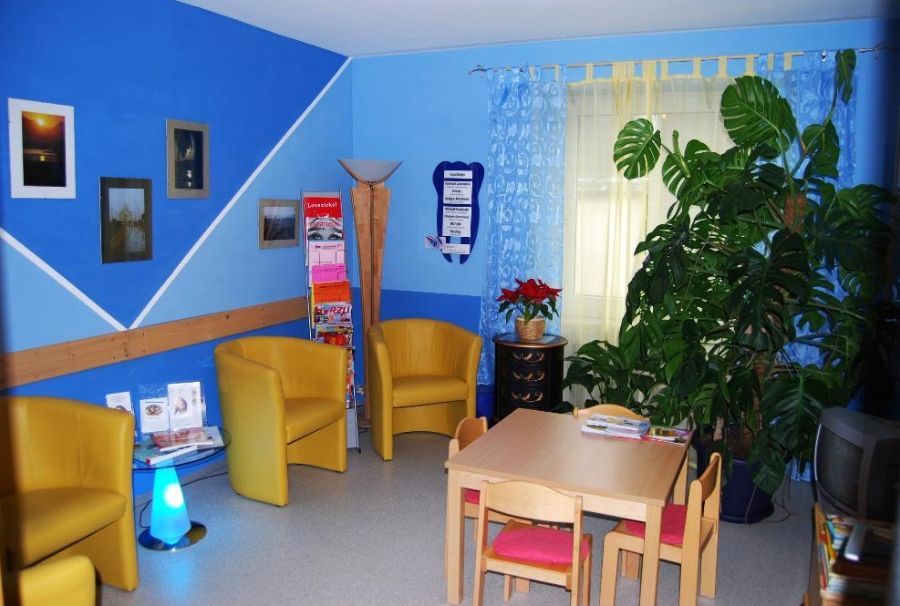 Blaues Zimmer der Praxis Hein