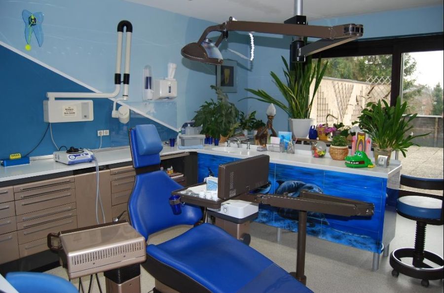 Blaues Zimmer der Praxis Hein