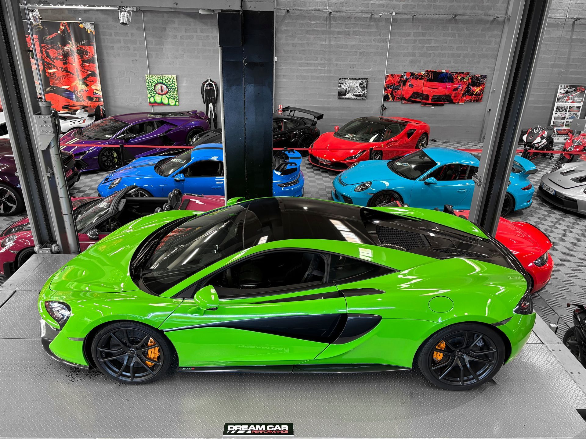 MCLAREN 570 S V8 – mantis green - lift – carbone – échappement sport