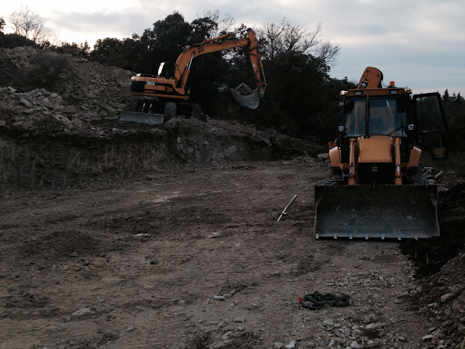 Terrassement d'un terrain