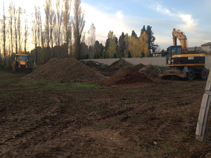 Travaux sur un terrain