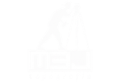 Logotipo blanco tenue con un icono en forma de matraz y texto borroso sobre un fondo blanco.