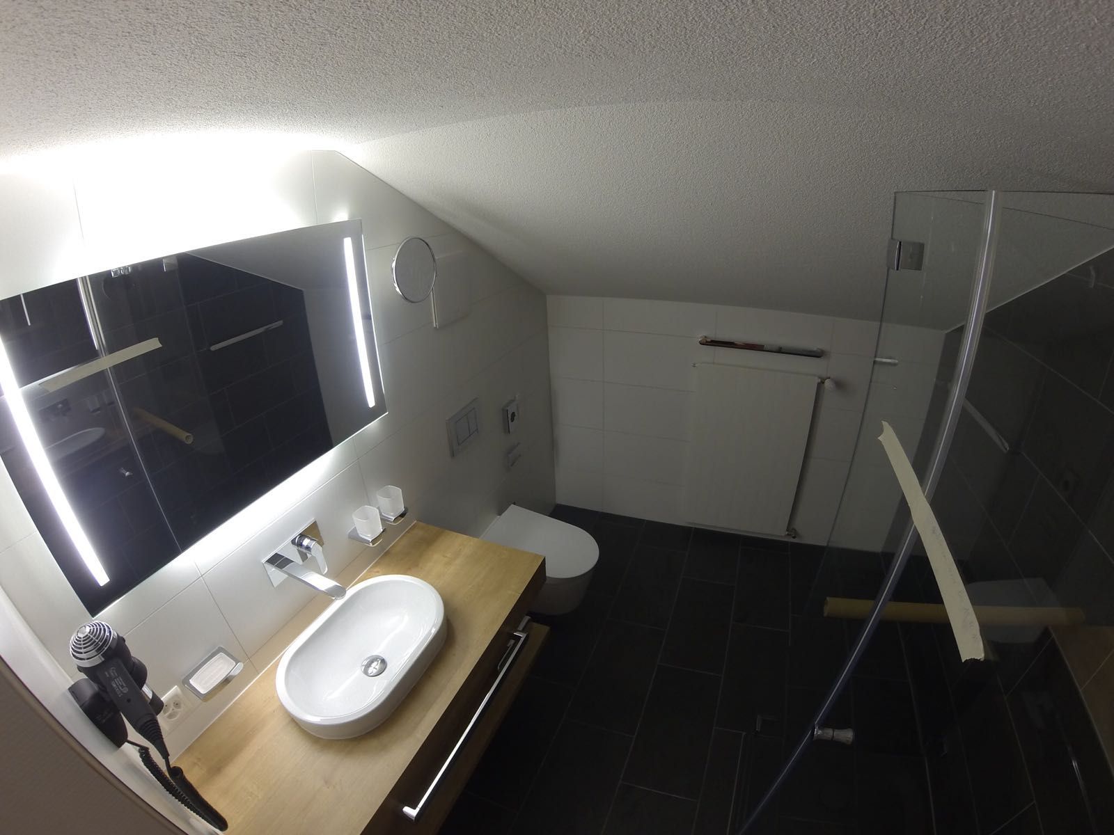 Rahmenlos Eckeinstieg von oben