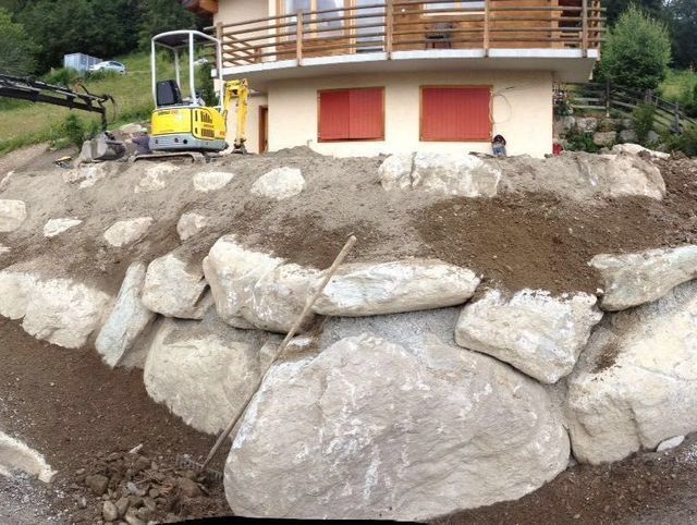 déplacement de roches