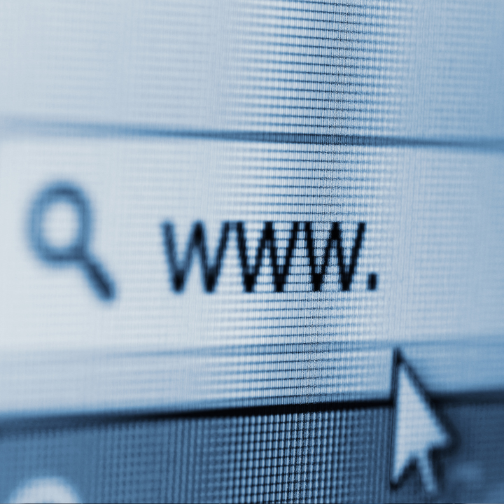 Una pantalla de computadora con la palabra www en ella