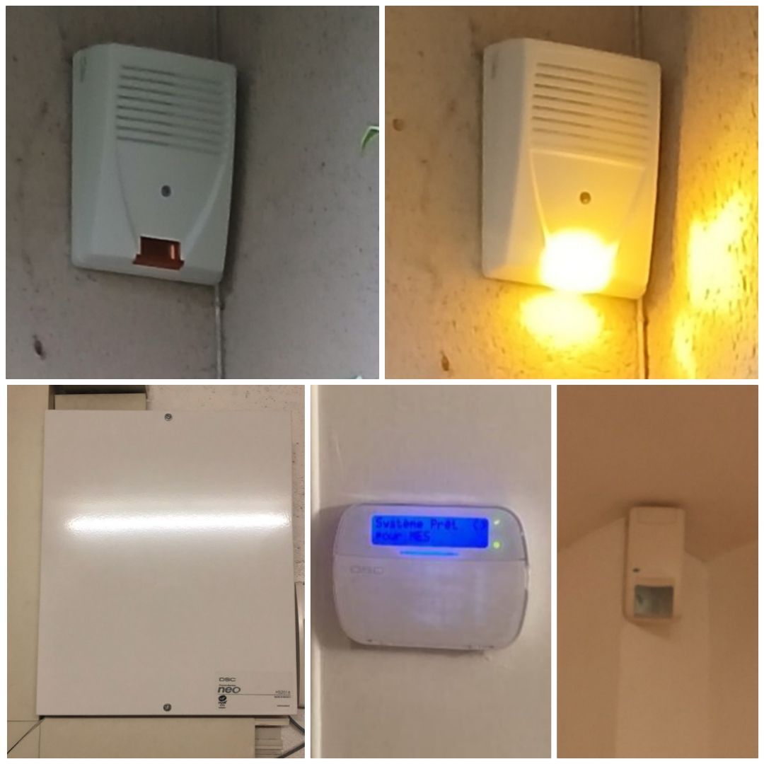 Montage photo montrant plusieurs détecteurs de mouvements