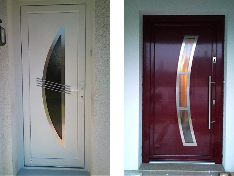 2 modèles de porte en aluminium