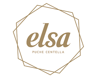 Se muestra un logotipo de Elsa Puche Centella sobre un fondo blanco.