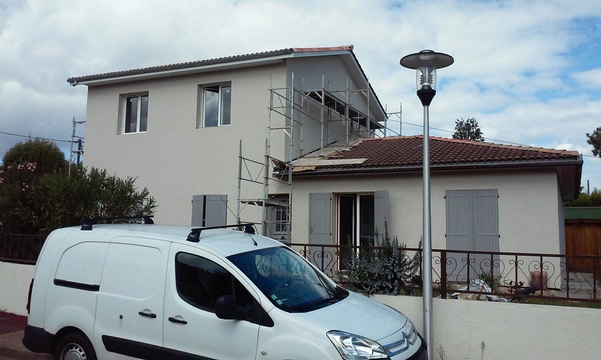 Peinture échafaudage