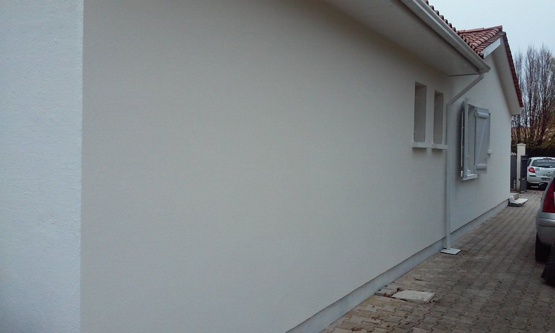 rénovation façade blanche