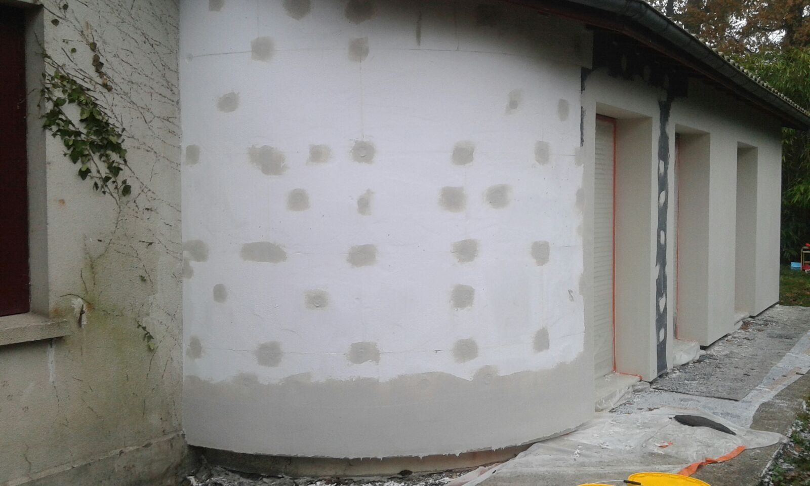 Isolation ITE arrondi