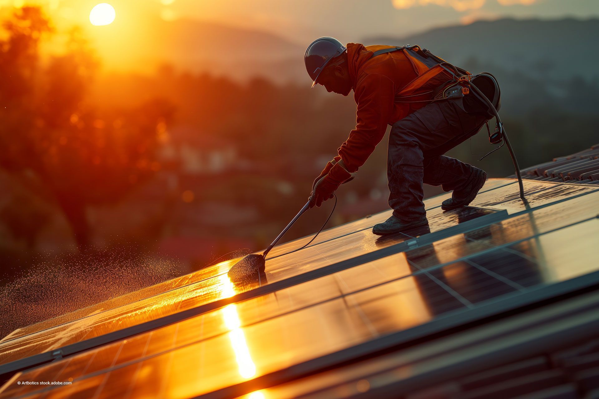 Solaranlage reinigen
