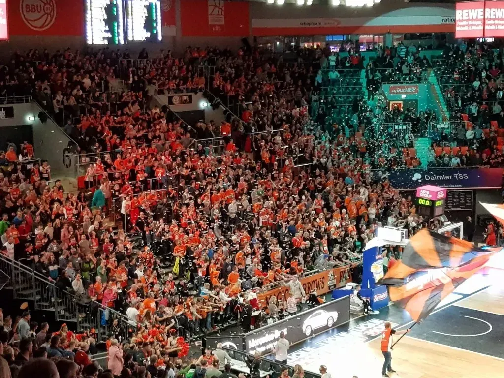 Aufbau der Veranstaltung der 1. Basketball-Bundesliga BBL