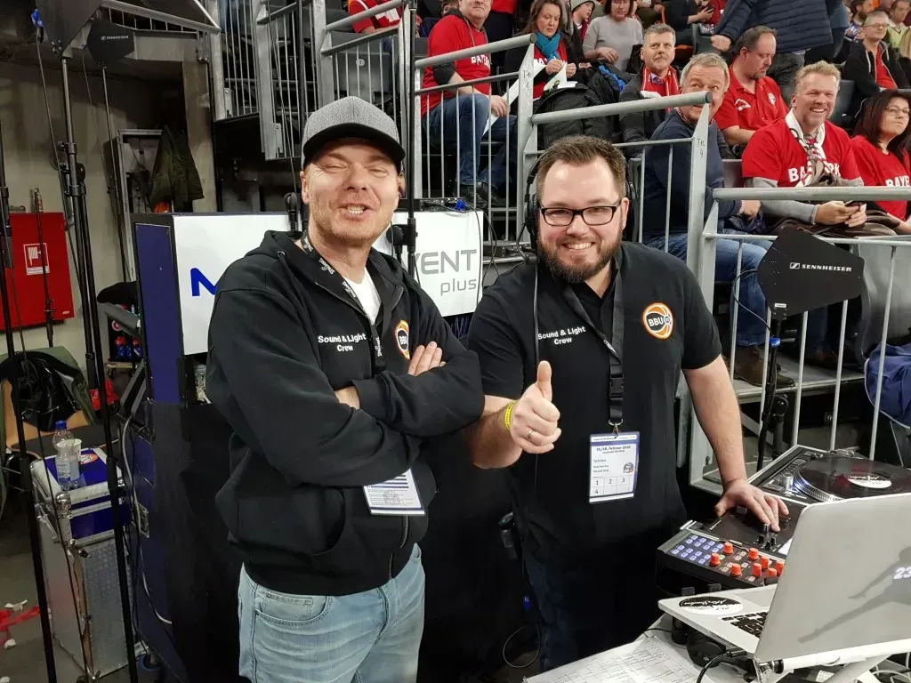 Aufbau der Veranstaltung der 1. Basketball-Bundesliga BBL