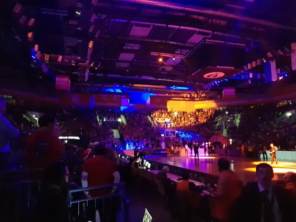 Aufbau der Veranstaltung der 1. Basketball-Bundesliga BBL