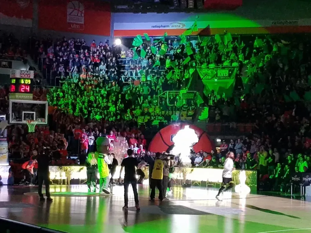 Aufbau der Veranstaltung der 1. Basketball-Bundesliga BBL