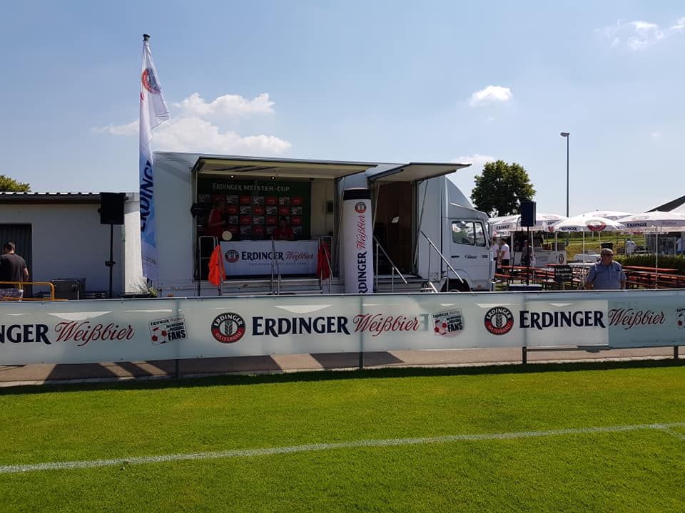 Erdinger Meister-Cup Bühnenaufbau