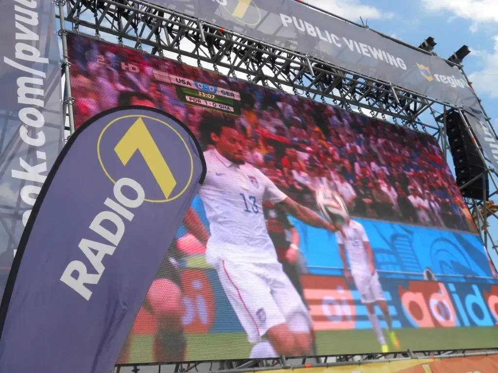 Public viewing der Fußball-WM