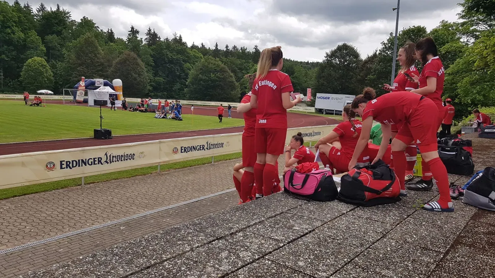 Fußballmannschaften beim Tunier der Erdinger Meister Cup Veranstaltung