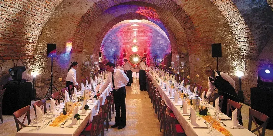 Hochzeitsveranstaltung im Gewölbe Schloss Erbach