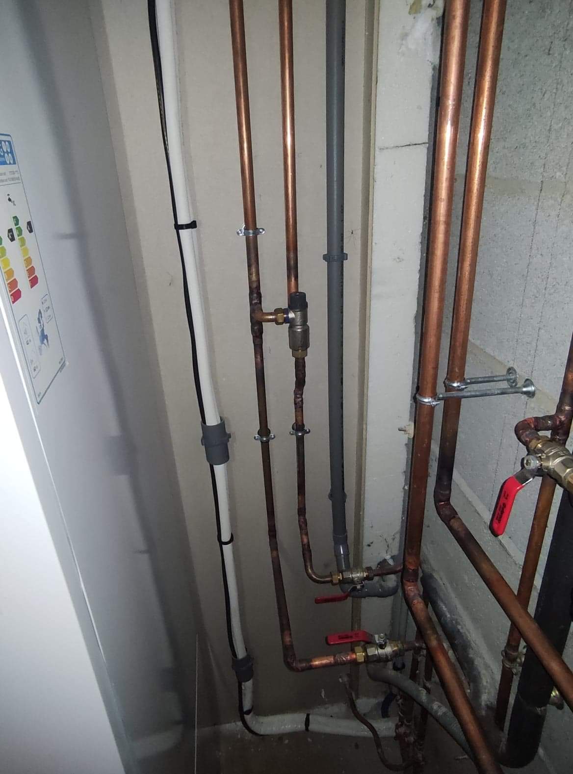 Travaux de plomberie