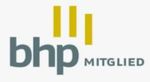 Ein Logo für BHP Mitglied wird auf weißem Hintergrund angezeigt