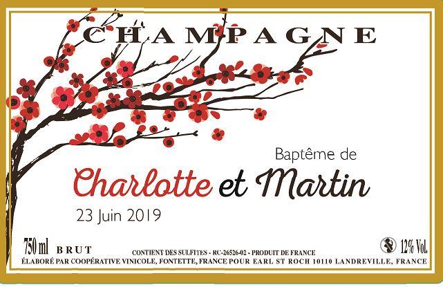 Étiquette de baptême