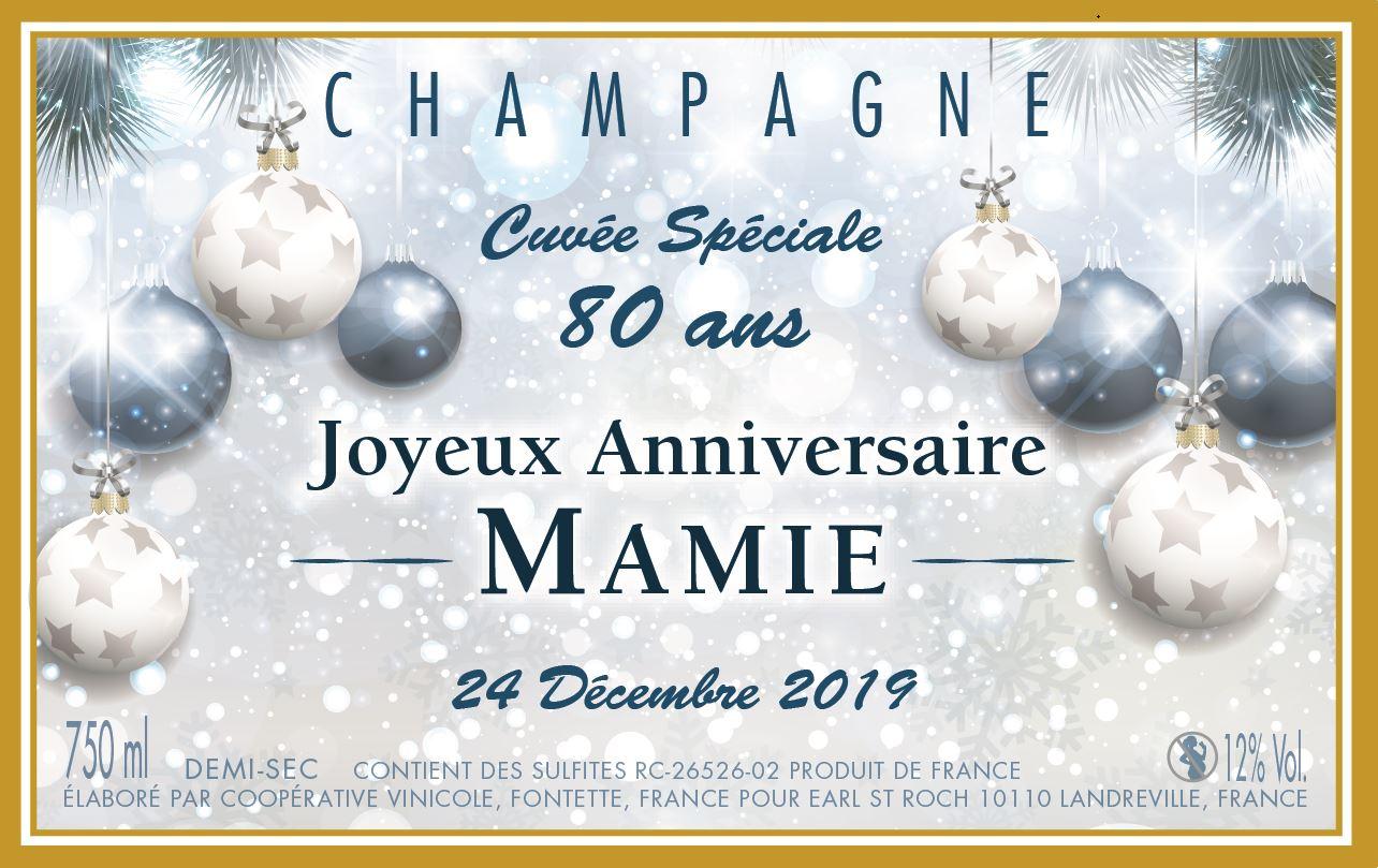 Étiquette pour anniversaire