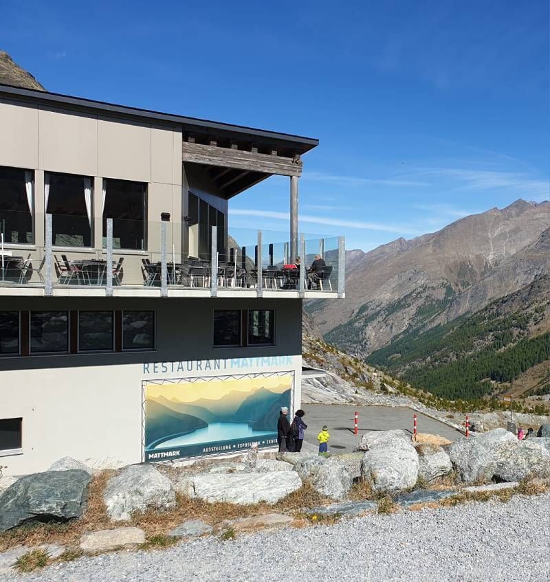 Gebäude vom Restaurant Mattmark