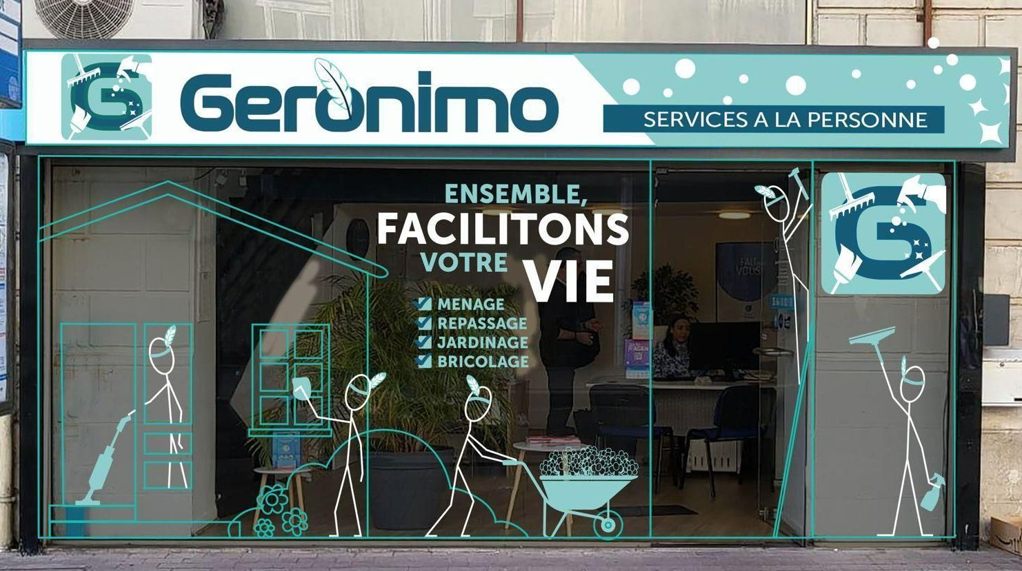 Devanture de Geronimo Services à Agen