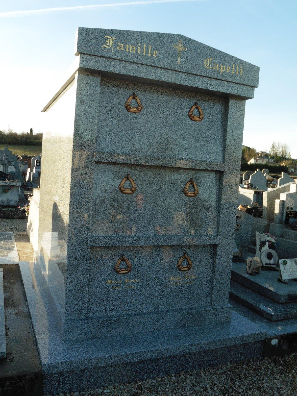 Rénovation de columbarium - après les travaux